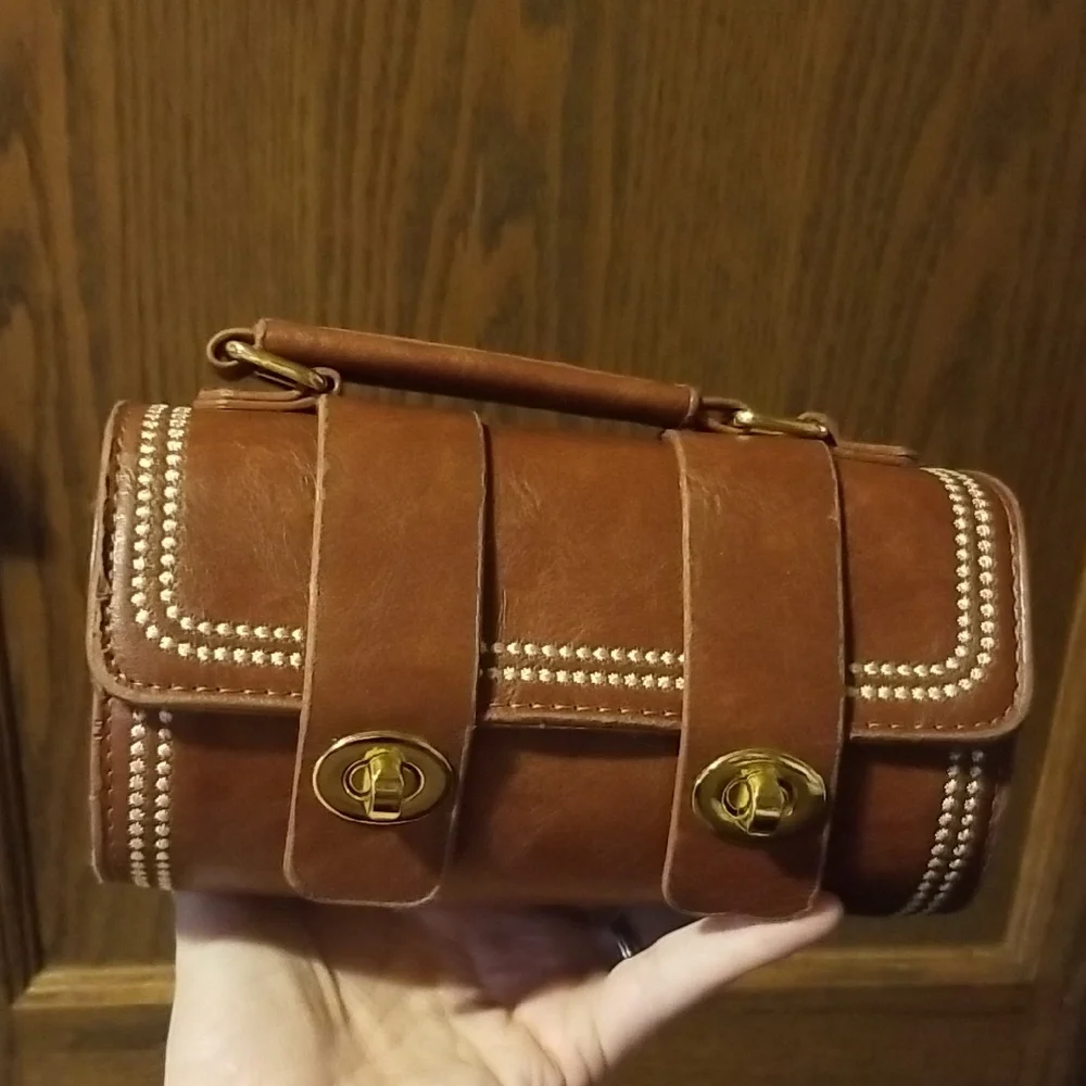 VINTAGE BARREL CROSSBODY MESSENGER BAG Unisex